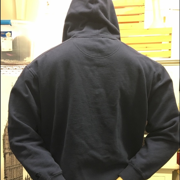 STARTER Men's Navy Blue Full Zipper Hoodie - Picture 4 of 6